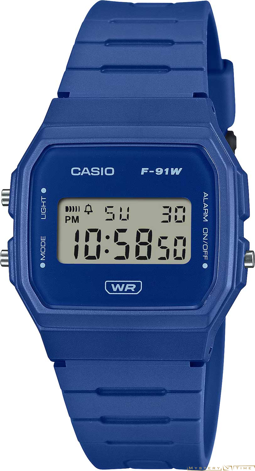 Часы японские наручные женские кварцевые на ремне Casio F-91WB-2A1