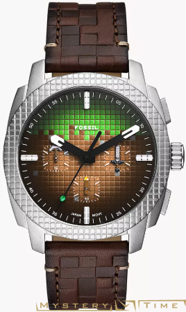 Часы американские наручные мужские кварцевые на ремне Fossil LE1206 Minecraft Limited Edition