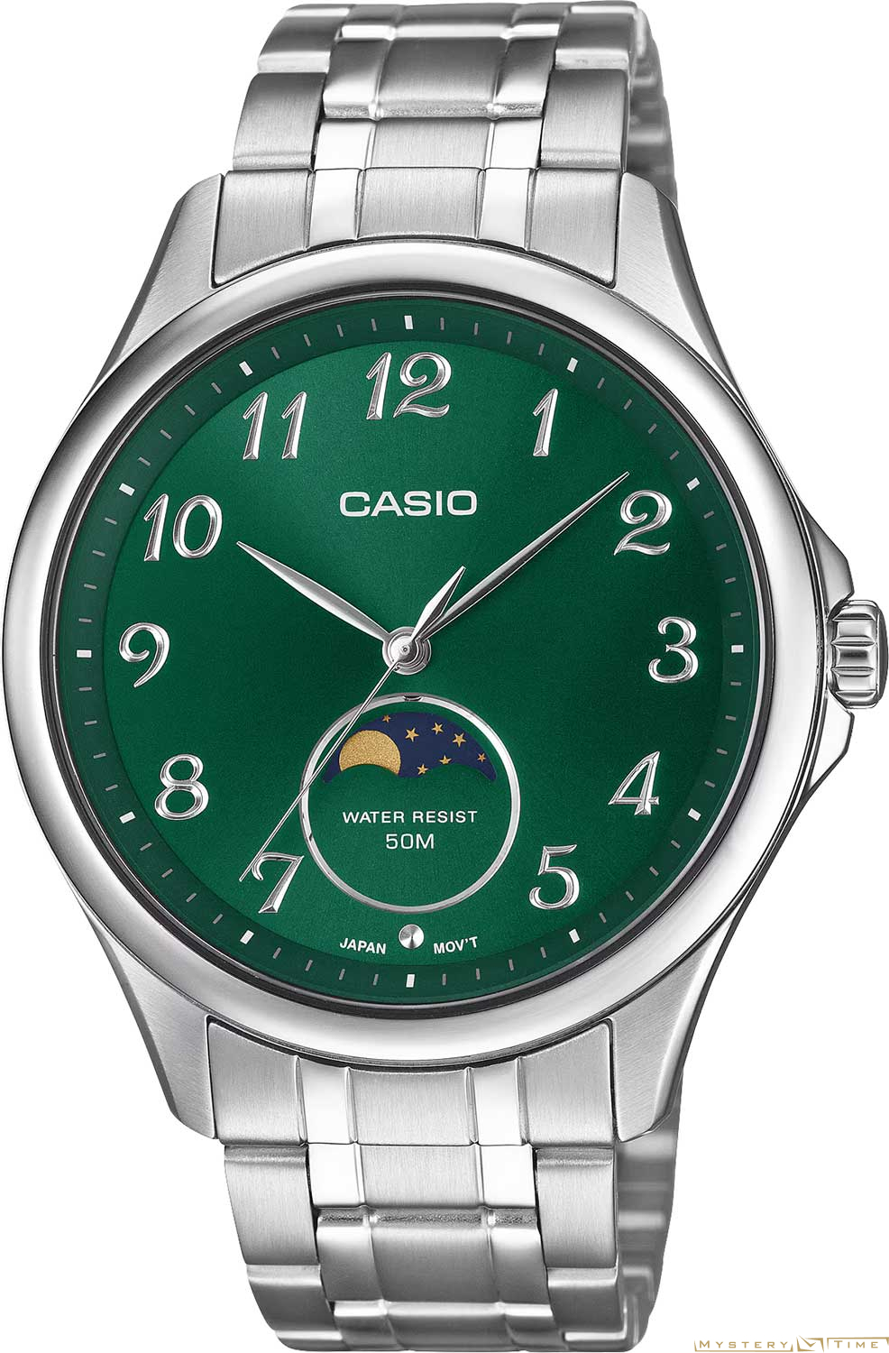 Часы японские наручные мужские кварцевые на браслете Casio MTP-M110D-3A