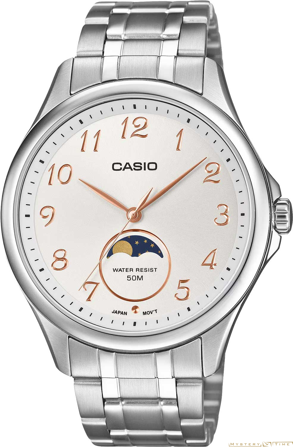 Часы японские наручные мужские кварцевые на браслете Casio MTP-M110D-7A